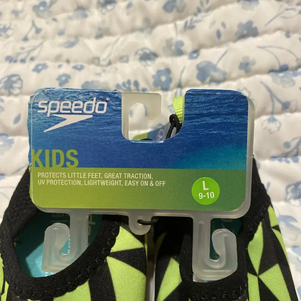 Speedo Splash and Sun Bootie Baby Water Shoes ~ Size Large 9-10 NEW Toddler